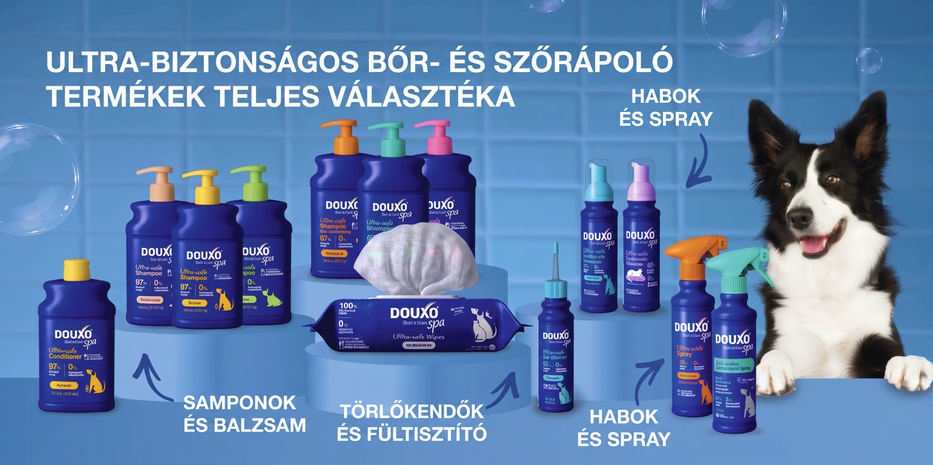Ultra-biztonságos bőr- és szőrápoló termékek teljes választéka